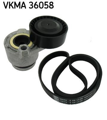 Kit de courroie d'accessoire (Courroie d’alternateur) SKF ref. VKMA 36058